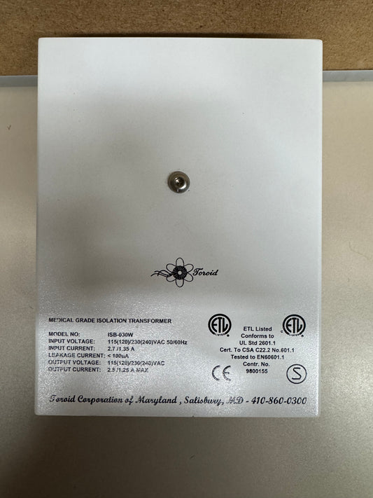 Toroid medical grade isolation transformer ISB-030W